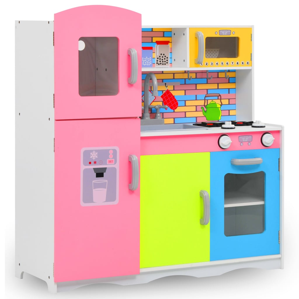 Kinderspielküche MDF 80 x 30 x 85 cm Mehrfarbig - Pazzar.ch