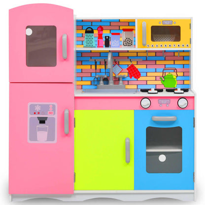 Kinderspielküche MDF 80 x 30 x 85 cm Mehrfarbig - Pazzar.ch