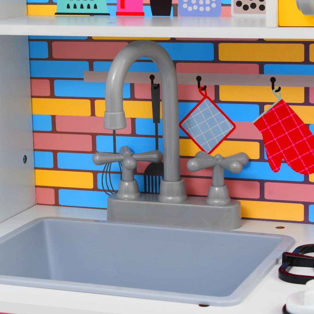 Kinderspielküche MDF 80 x 30 x 85 cm Mehrfarbig - Pazzar.ch