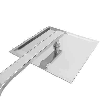 Doppelkopf-Duschset mit Thermostat Edelstahl - Pazzar.ch