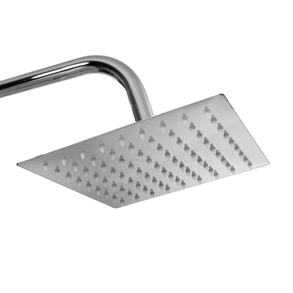 Doppelkopf-Duschset mit Handbrause Edelstahl - Pazzar.ch