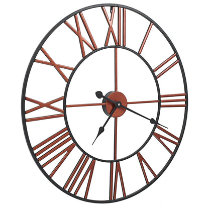 Wanduhr Metall 58 cm Rot - Pazzar.ch