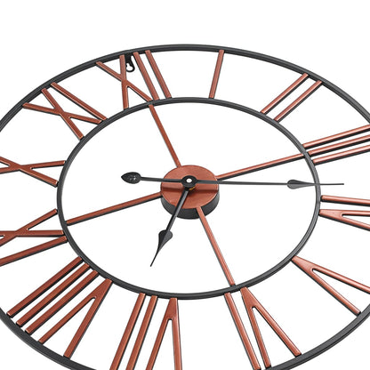 Wanduhr Metall 58 cm Rot - Pazzar.ch