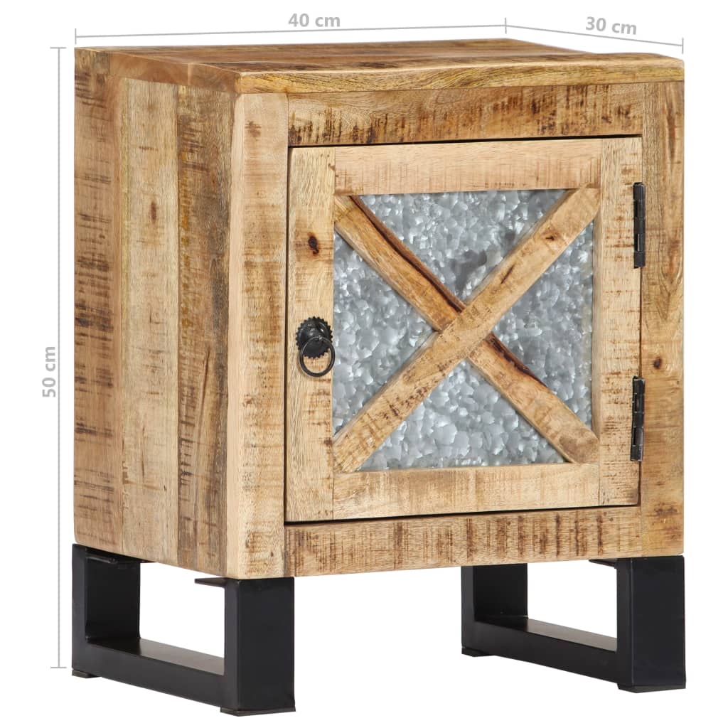 Nachttisch 40 x 30 x 50 cm Mangoholz Massiv - Pazzar.ch