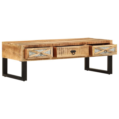 Couchtisch 110 x 50 x 38 cm Massivholz Mango - Pazzar.ch
