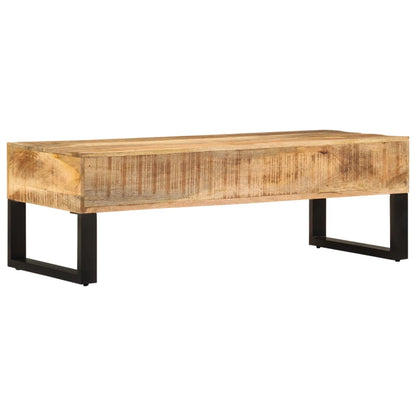 Couchtisch 110 x 50 x 38 cm Massivholz Mango - Pazzar.ch