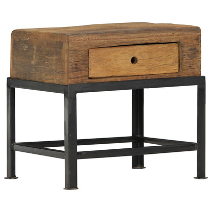 Nachttisch 40x35x40 cm Altholz Massiv - Pazzar.ch