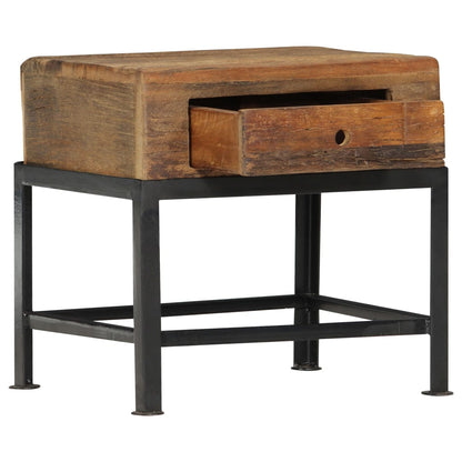 Nachttisch 40x35x40 cm Altholz Massiv - Pazzar.ch