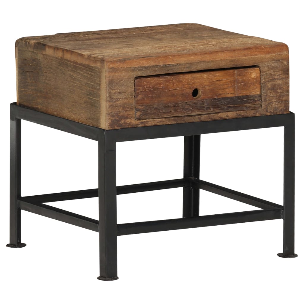 Nachttisch 40x35x40 cm Altholz Massiv - Pazzar.ch