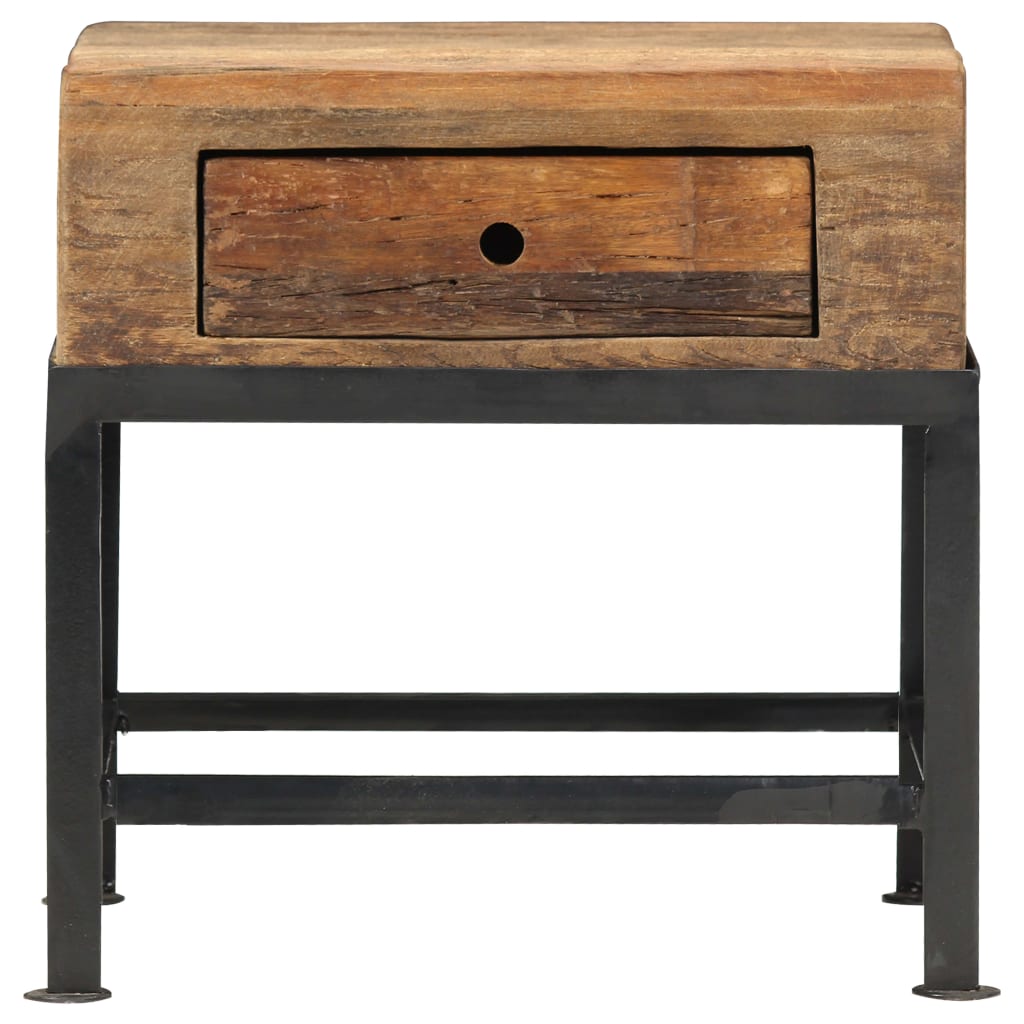 Nachttisch 40x35x40 cm Altholz Massiv - Pazzar.ch