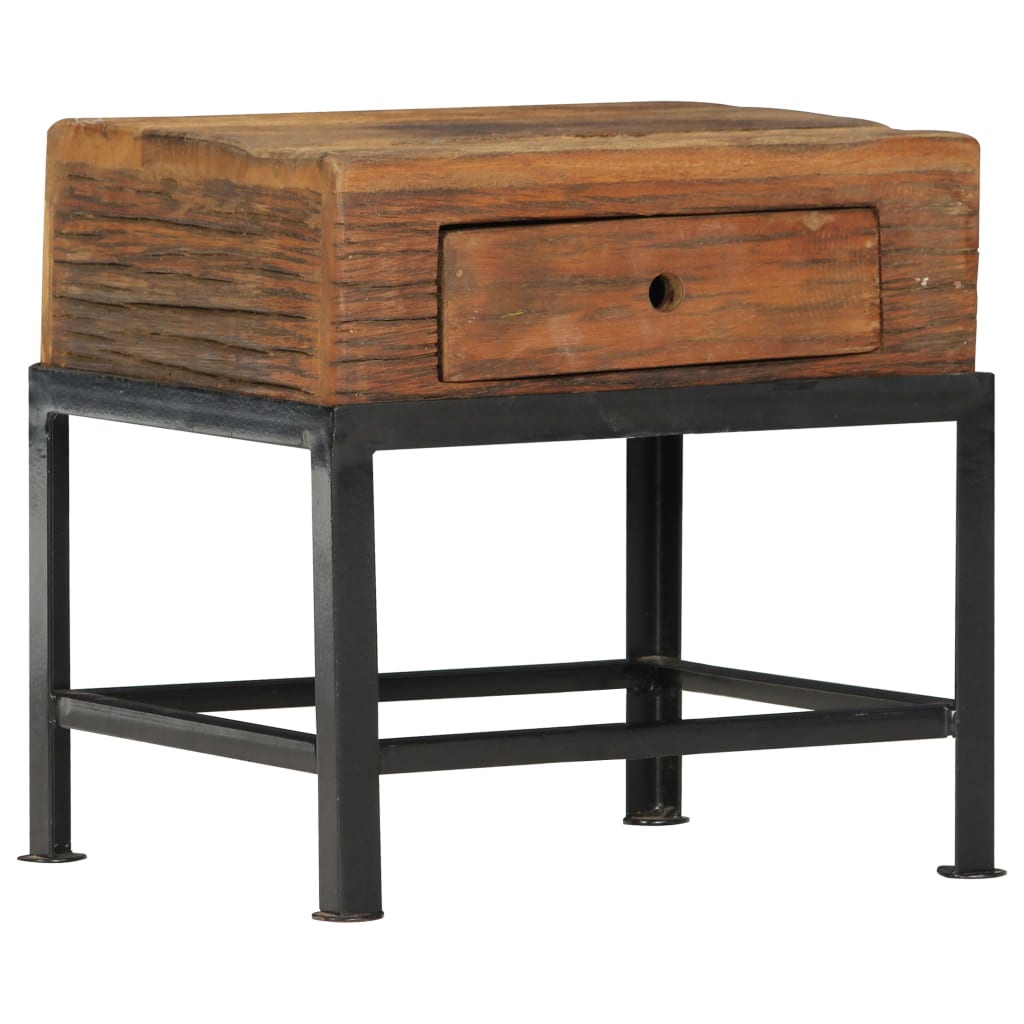 Nachttisch 40x35x40 cm Altholz Massiv - Pazzar.ch