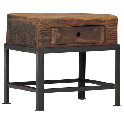 Nachttisch 40x35x40 cm Altholz Massiv - Pazzar.ch