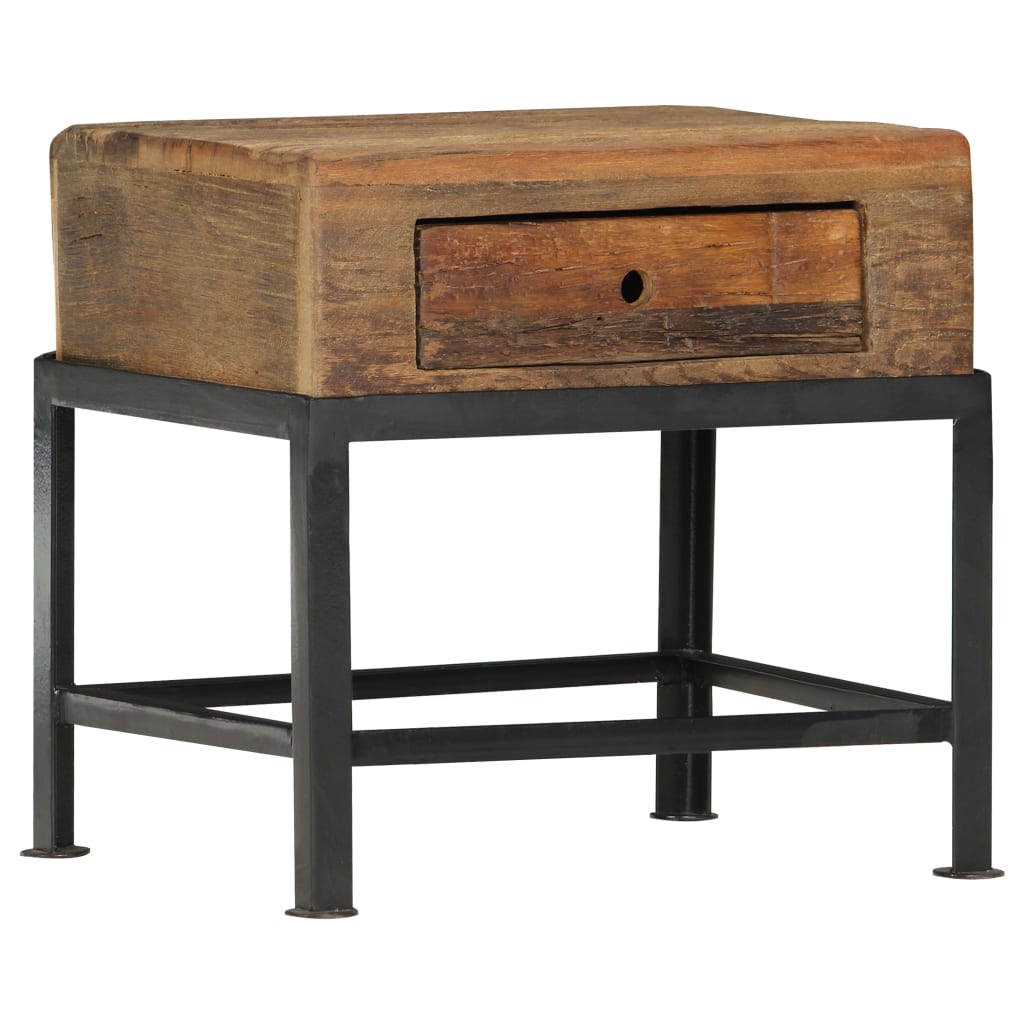Nachttisch 40x35x40 cm Altholz Massiv - Pazzar.ch