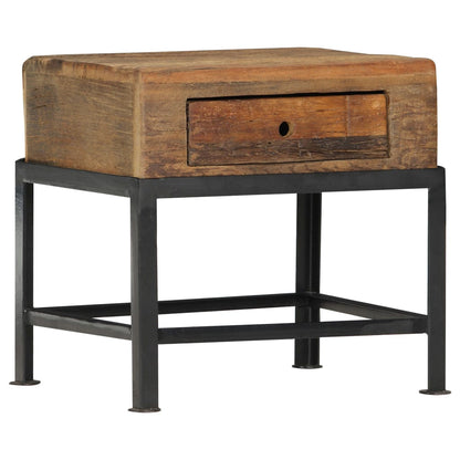 Nachttisch 40x35x40 cm Altholz Massiv - Pazzar.ch