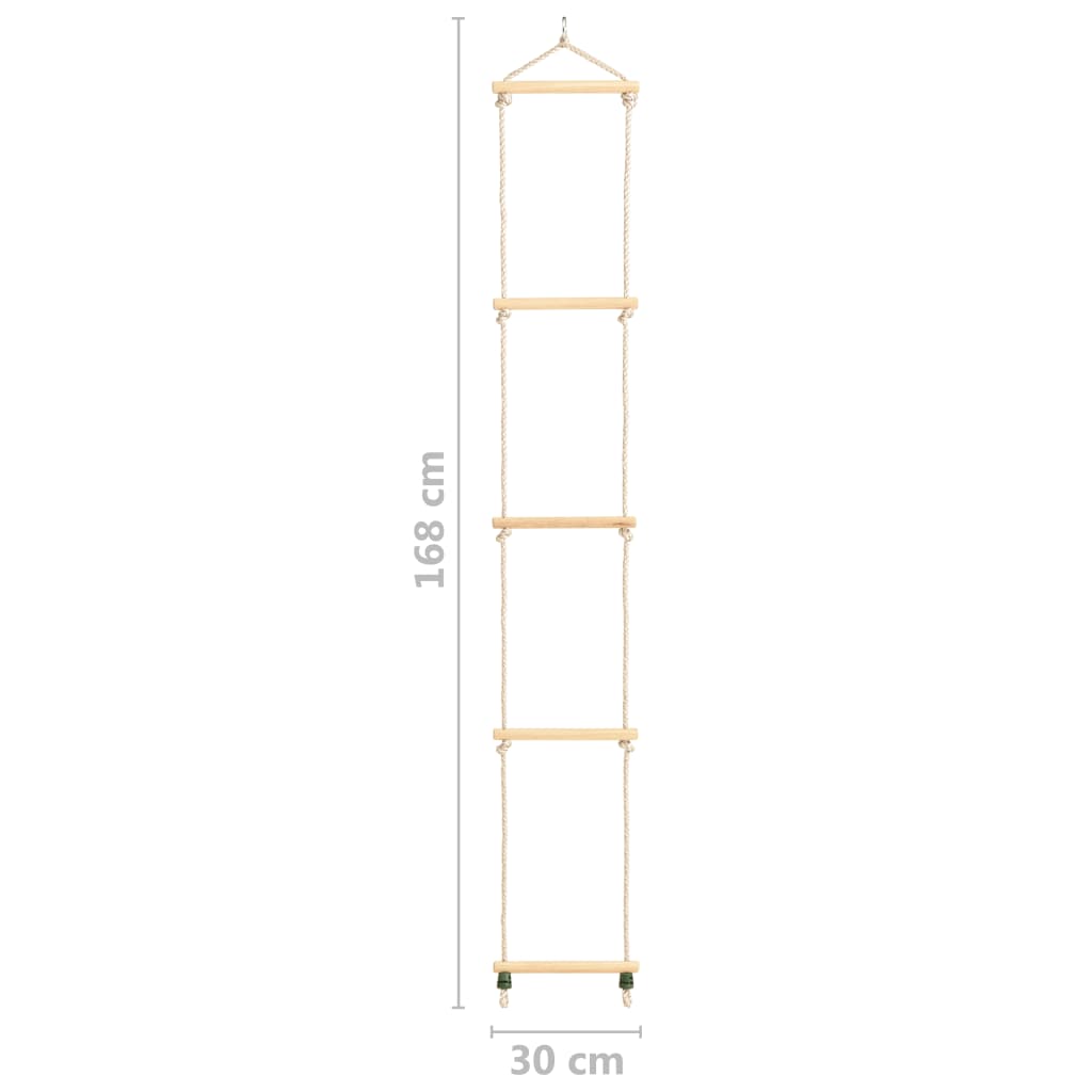 Kinder-Strickleiter Massivholz und PE 30x168 cm - Pazzar.ch