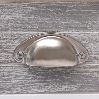 Beistelltisch Grau 40x40x40 cm Paulownia Holz - Pazzar.ch