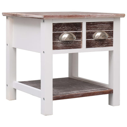 Beistelltisch Braun 40x40x40 cm Paulownia Holz - Pazzar.ch