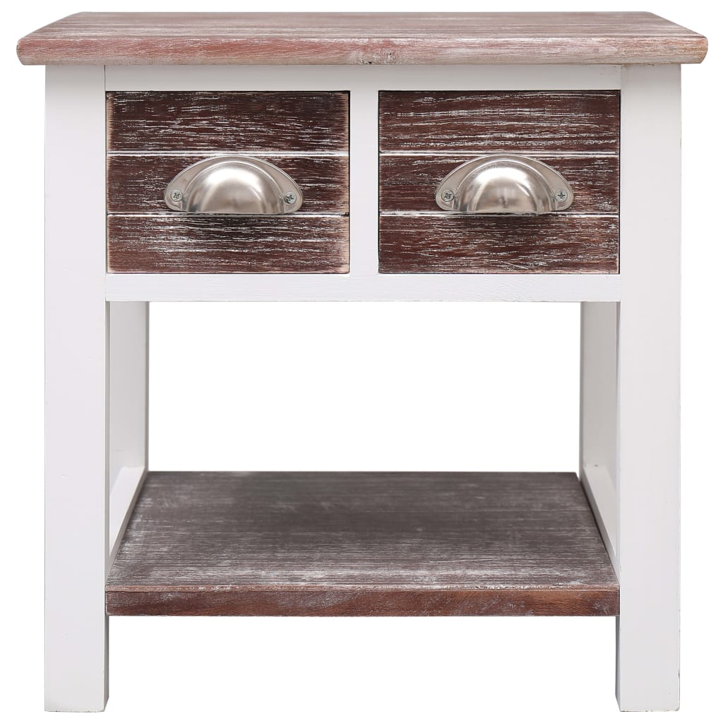 Beistelltisch Braun 40x40x40 cm Paulownia Holz - Pazzar.ch