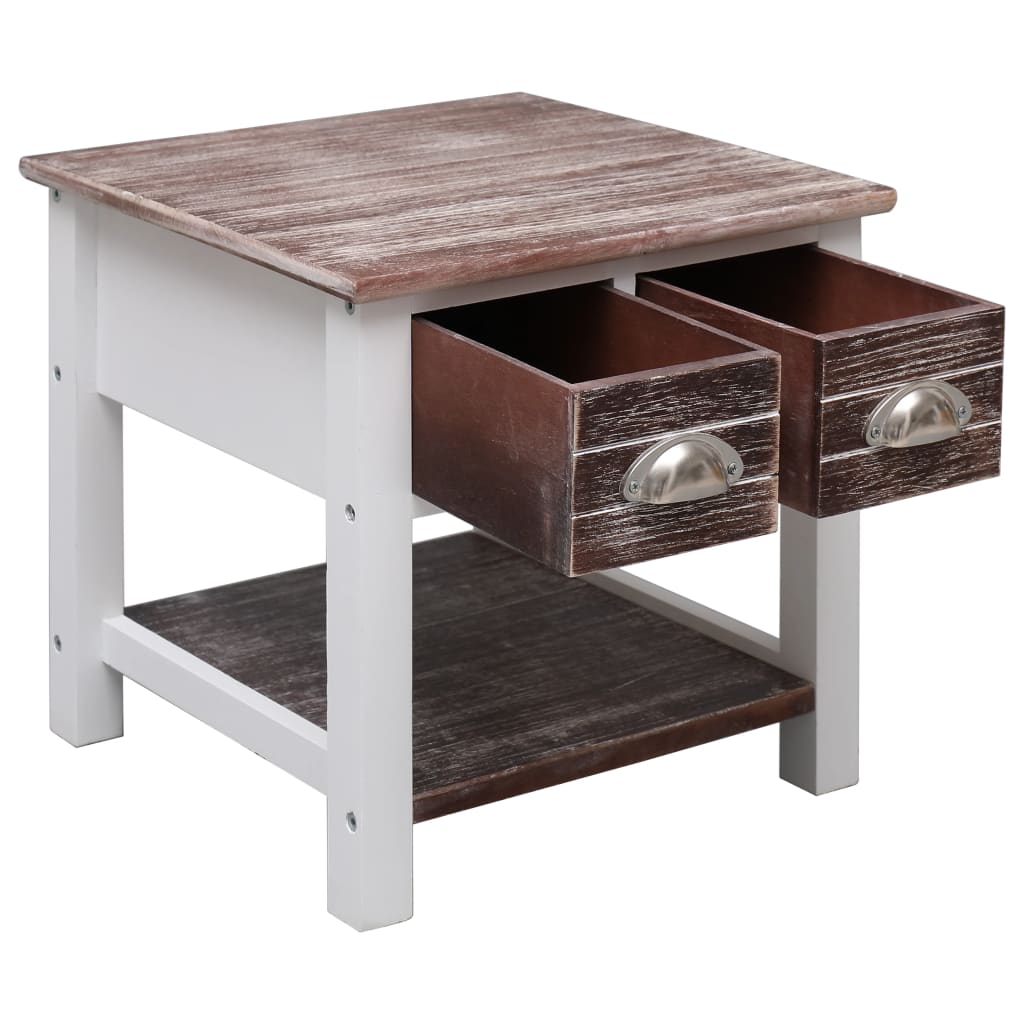 Beistelltisch Braun 40x40x40 cm Paulownia Holz - Pazzar.ch
