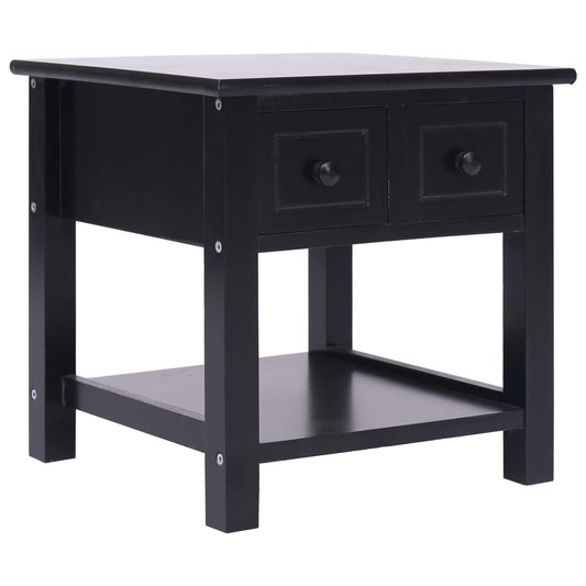 Beistelltisch Schwarz 40x40x40 cm Paulownia Holz - Pazzar.ch
