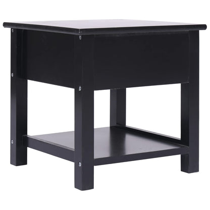 Beistelltisch Schwarz 40x40x40 cm Paulownia Holz - Pazzar.ch