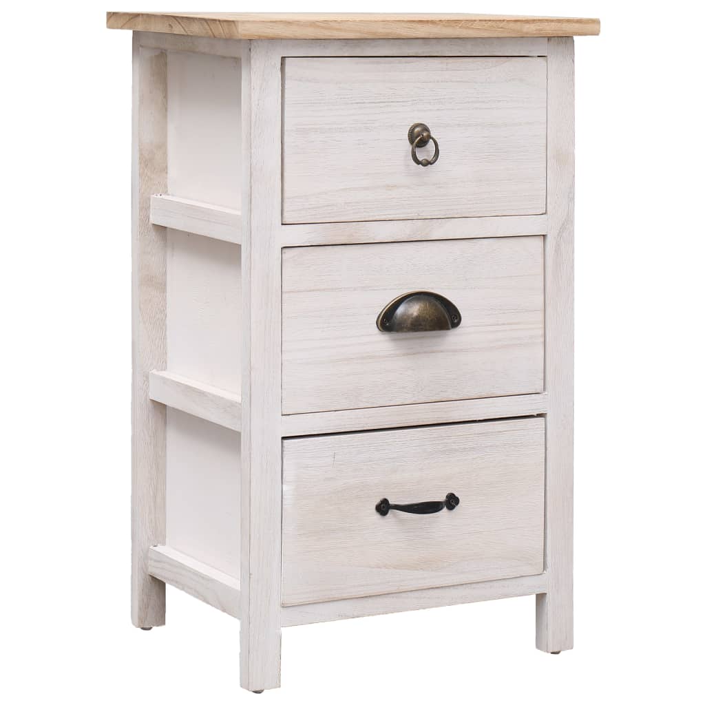 Beistellschrank 35x25x57 cm Massivholz Paulownia - Pazzar.ch
