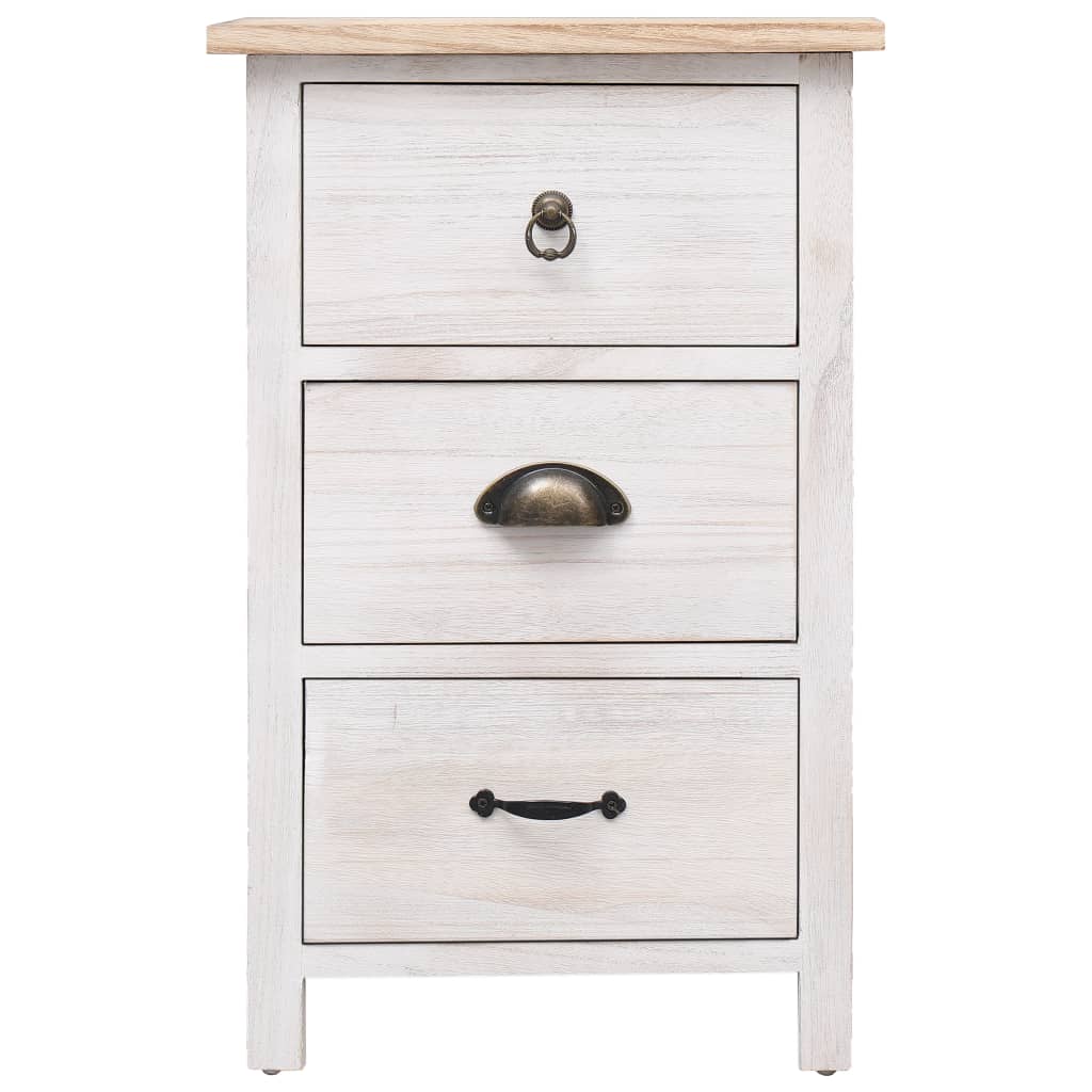 Beistellschrank 35x25x57 cm Massivholz Paulownia - Pazzar.ch