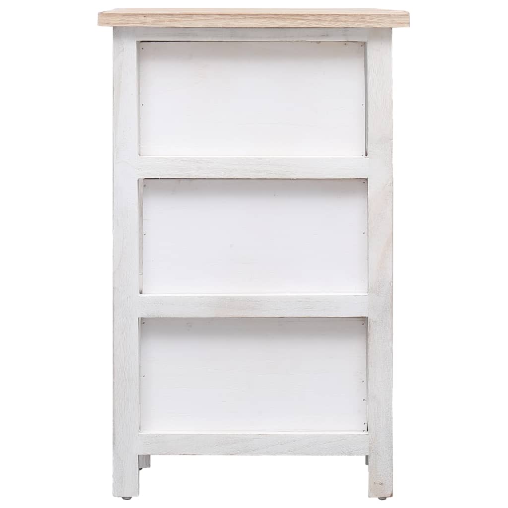 Beistellschrank 35x25x57 cm Massivholz Paulownia - Pazzar.ch