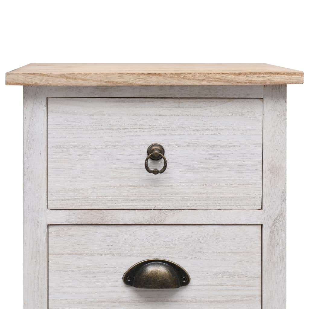Beistellschrank 35x25x57 cm Massivholz Paulownia - Pazzar.ch