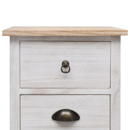 Beistellschrank 35x25x57 cm Massivholz Paulownia - Pazzar.ch
