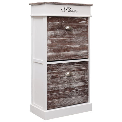Schuhschrank Braun 50 x 28 x 98 cm Paulownia Holz - Pazzar.ch