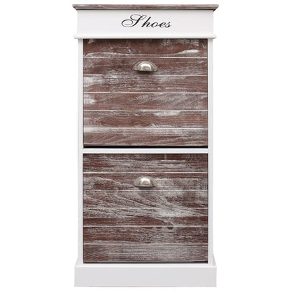 Schuhschrank Braun 50 x 28 x 98 cm Paulownia Holz - Pazzar.ch