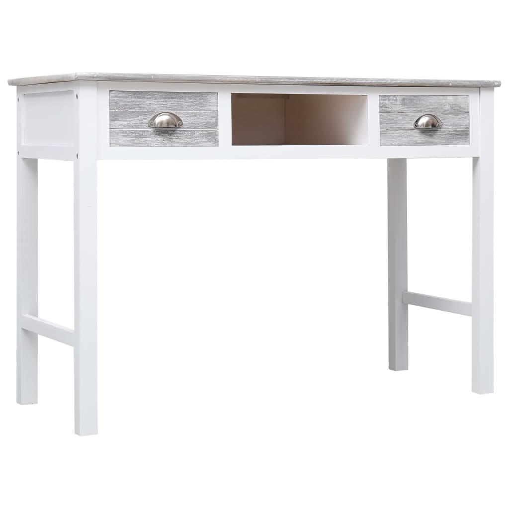 Schreibtisch Grau 110×45×76 cm Holz - Pazzar.ch