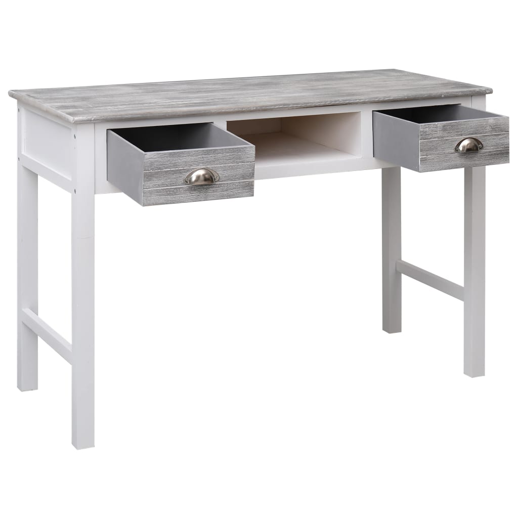 Schreibtisch Grau 110×45×76 cm Holz - Pazzar.ch
