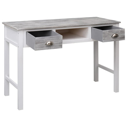 Schreibtisch Grau 110×45×76 cm Holz - Pazzar.ch