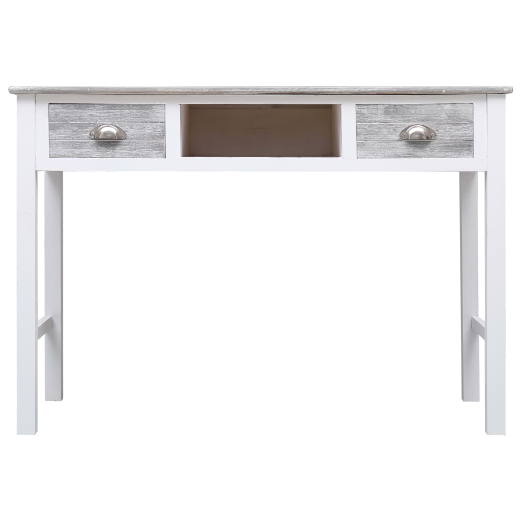Schreibtisch Grau 110×45×76 cm Holz - Pazzar.ch