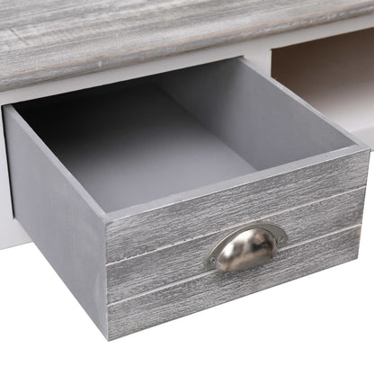 Schreibtisch Grau 110×45×76 cm Holz - Pazzar.ch