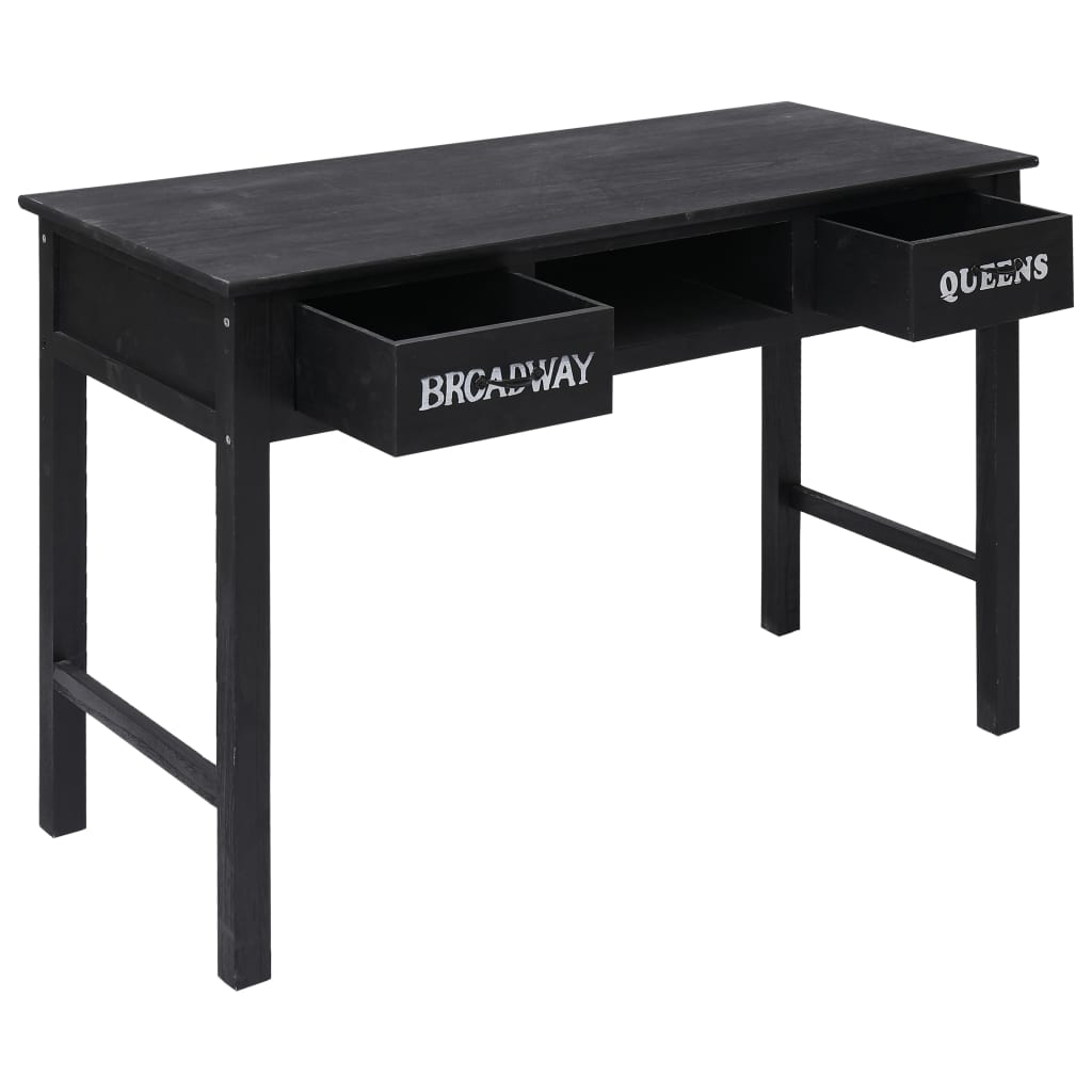 Konsolentisch Schwarz 110 x 45 x 76 cm Holz - Pazzar.ch