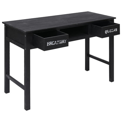 Konsolentisch Schwarz 110 x 45 x 76 cm Holz - Pazzar.ch