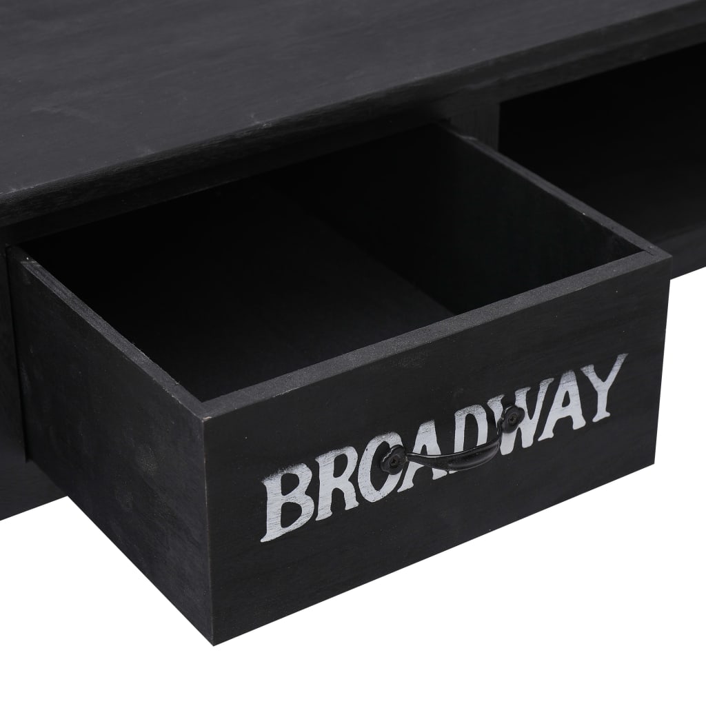 Konsolentisch Schwarz 110 x 45 x 76 cm Holz - Pazzar.ch