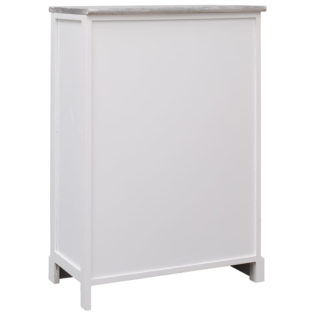 Sideboard mit 10 Schubladen Grau 113x30x79 cm Holz - Pazzar.ch