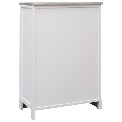 Sideboard mit 10 Schubladen Grau 113x30x79 cm Holz - Pazzar.ch