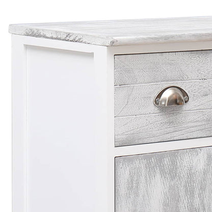 Sideboard mit 10 Schubladen Grau 113x30x79 cm Holz - Pazzar.ch