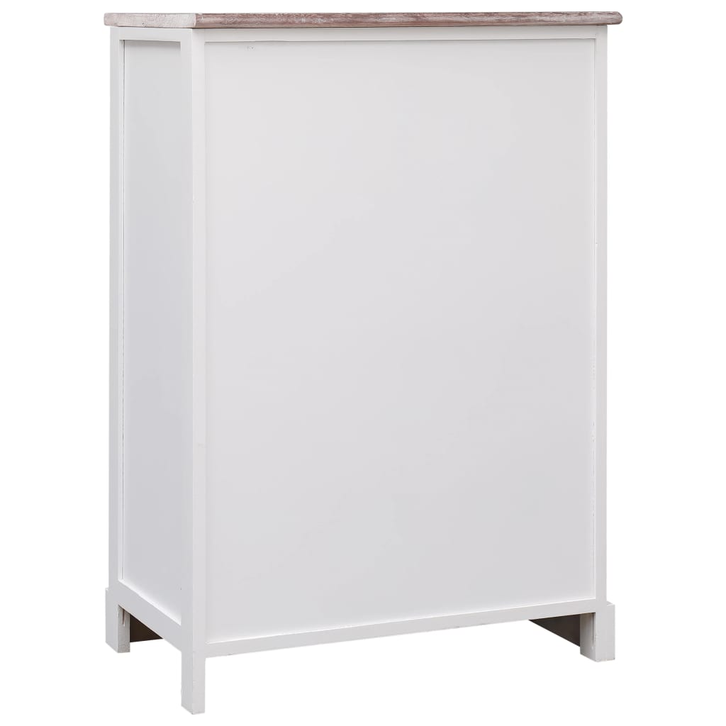 Sideboard mit 10 Schubladen Braun 113x30x79 cm Holz - Pazzar.ch