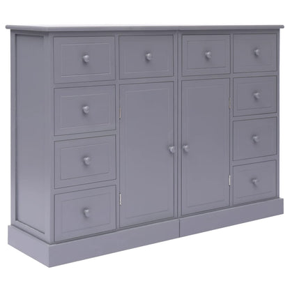 Sideboard mit 10 Schubladen Grau 113x30x79 cm Holz - Pazzar.ch