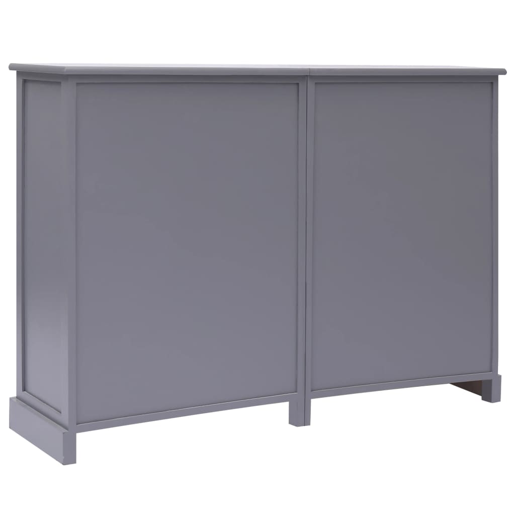 Sideboard mit 10 Schubladen Grau 113x30x79 cm Holz - Pazzar.ch