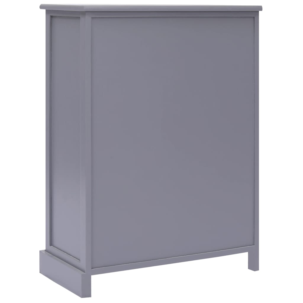 Sideboard mit 10 Schubladen Grau 113x30x79 cm Holz - Pazzar.ch