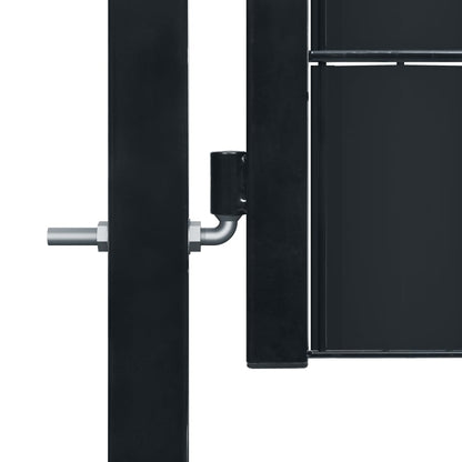 Zauntor PVC und Stahl 100x101 cm Anthrazit - Pazzar.ch