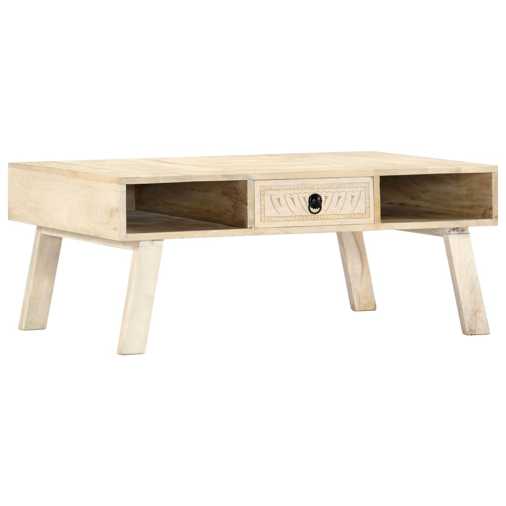 Couchtisch 100×60×40 cm Mango Massivholz - Pazzar.ch