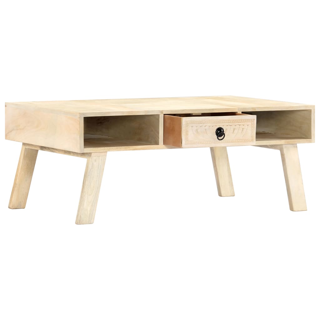 Couchtisch 100×60×40 cm Mango Massivholz - Pazzar.ch